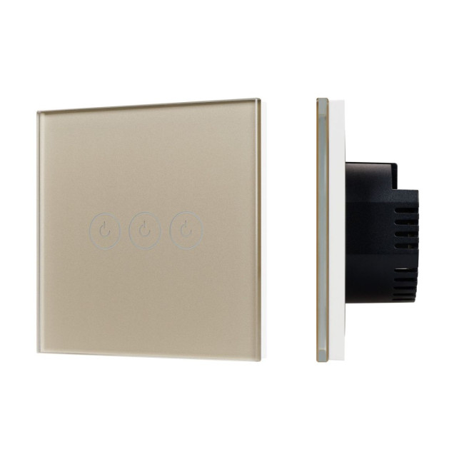 Выключатель сенсорный Arlight SWT-OMALI-S03-ZB-GD (250V, 10A, Zigbee) 050048
