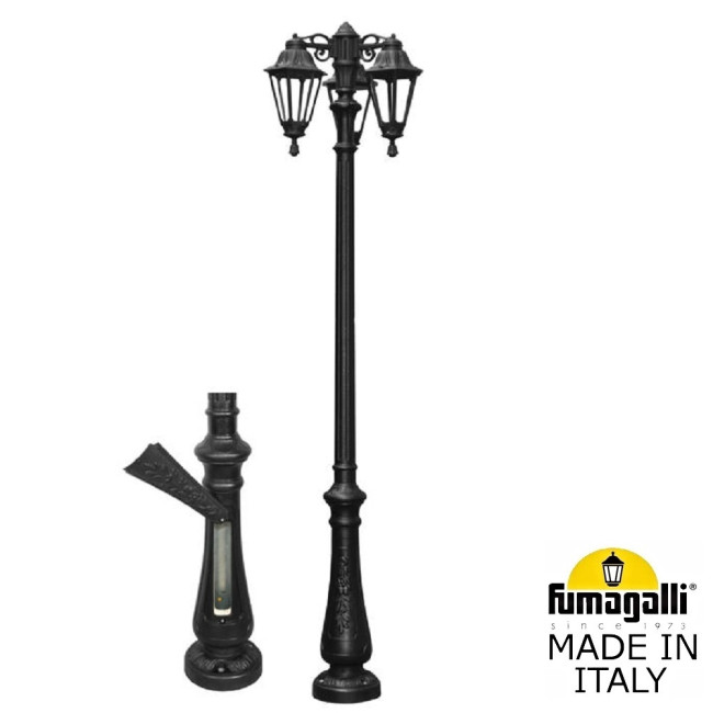 Садово-парковый светильник Fumagalli NEBO BISSO/RUT 3L E26.202.S30.AXE27 DN