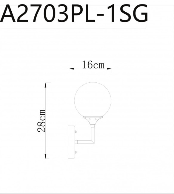 Бра ARTE Lamp A2703AP-1SG Бра ARTE Lamp A2703AP-1SG