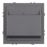 Выключатель карточный Stekker Эмили RSW40-5114-10 платиново-серый, soft touch 50699