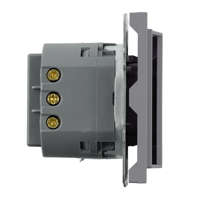 Выключатель карточный Stekker Эмили RSW40-5114-10 платиново-серый, soft touch 50699