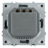 Выключатель карточный Stekker Эмили RSW40-5114-10 платиново-серый, soft touch 50699