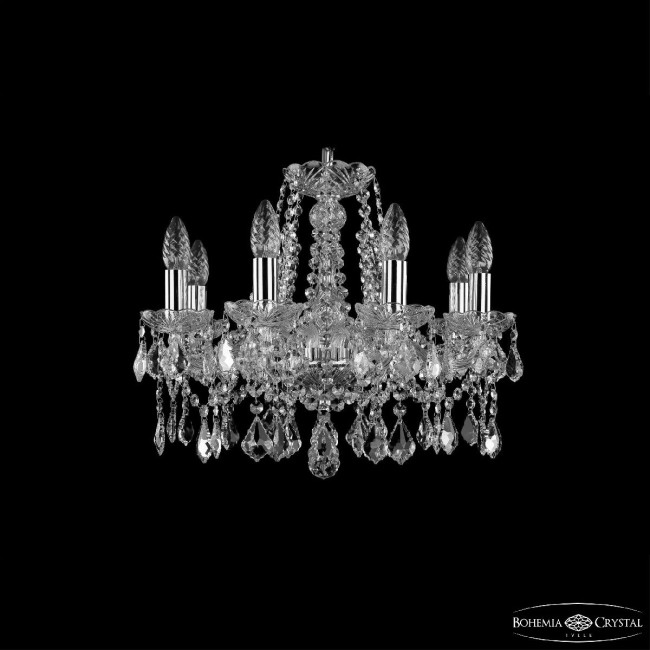 Подвесная люстра Bohemia Ivele Crystal 1413/8/165 Ni Leafs
