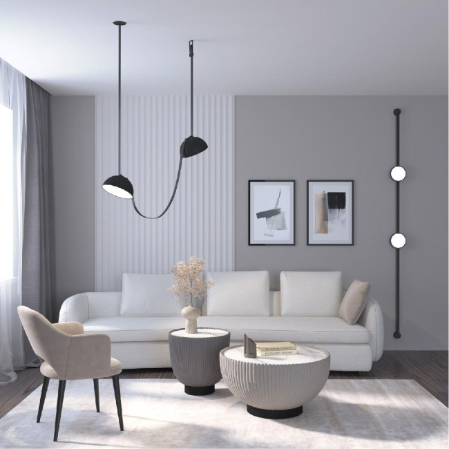 Трековый однофазный светильник Denkirs Belty Flow DK5567-BK Трековый однофазный светильник Denkirs Belty Flow DK5567-BK