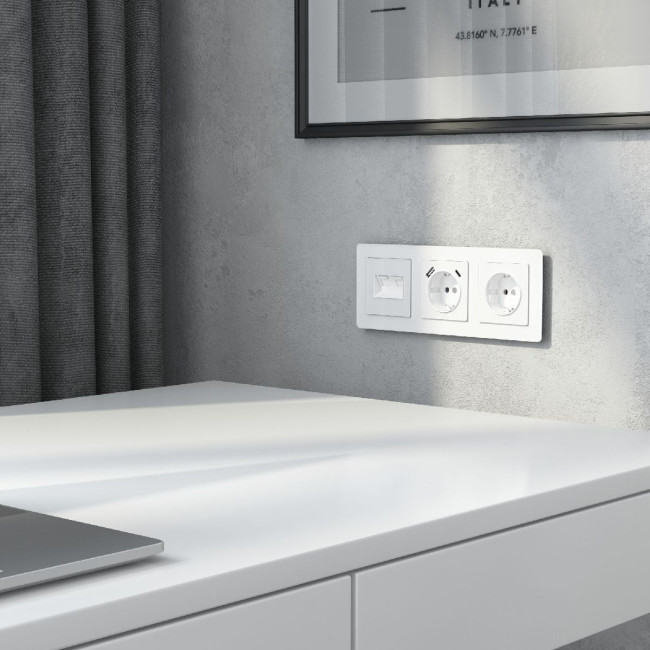 Накладка для двойной розетки Werkel Еthernet RJ-45 W1191141 4690389197390 a064026