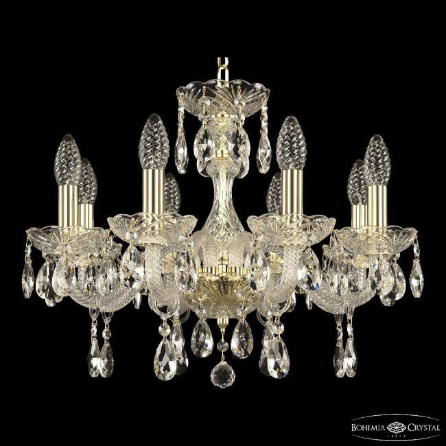 Подвесная люстра Bohemia Ivele Crystal 117/8/165 G Подвесная люстра Bohemia Ivele Crystal 117/8/165 G