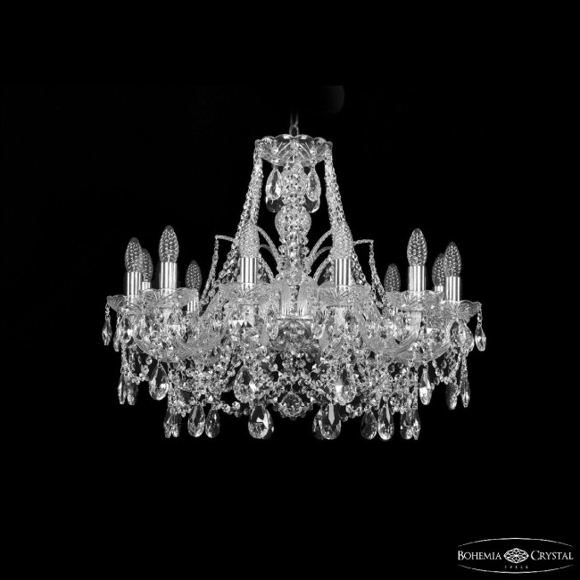 Подвесная люстра Bohemia Ivele Crystal 1411/12/240 Ni Подвесная люстра Bohemia Ivele Crystal 1411/12/240 Ni