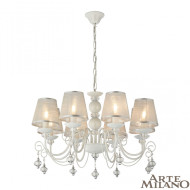 Подвесная люстра Arte Milano 347620/8 WT+SL Подвесная люстра Arte Milano 347620/8 WT+SL