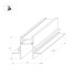 Шинопровод встраиваемый Arlight Mag-Track-2538-FDW-2000 033460 Шинопровод встраиваемый Arlight Mag-Track-2538-FDW-2000 033460