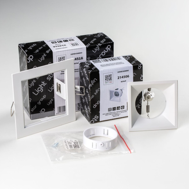 Встраиваемый светильник Lightstar Domino (214516+214506+214006) D51606WMOD Встраиваемый светильник Lightstar Domino (214516+214506+214006) D51606WMOD