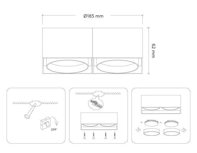 Накладной светильник Ambrella Light GX Standard tech TN70872 Накладной светильник Ambrella Light GX Standard tech TN70872