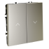 Выключатель встраиваемый Voltum S70 для жалюзи 10А, (шелк) VLS020704 Выключатель встраиваемый Voltum S70 для жалюзи 10А, (шелк) VLS020704