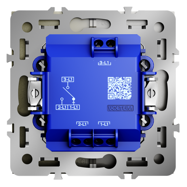 Выключатель встраиваемый Voltum S70 для жалюзи 10А, (шелк) VLS020704 Выключатель встраиваемый Voltum S70 для жалюзи 10А, (шелк) VLS020704