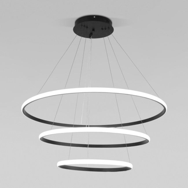 Подвесная люстра Eurosvet Collars 90264/3 черный Подвесная люстра Eurosvet Collars 90264/3 черный