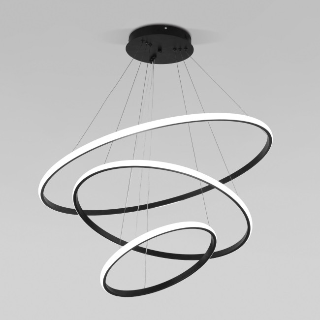 Подвесная люстра Eurosvet Collars 90264/3 черный Подвесная люстра Eurosvet Collars 90264/3 черный