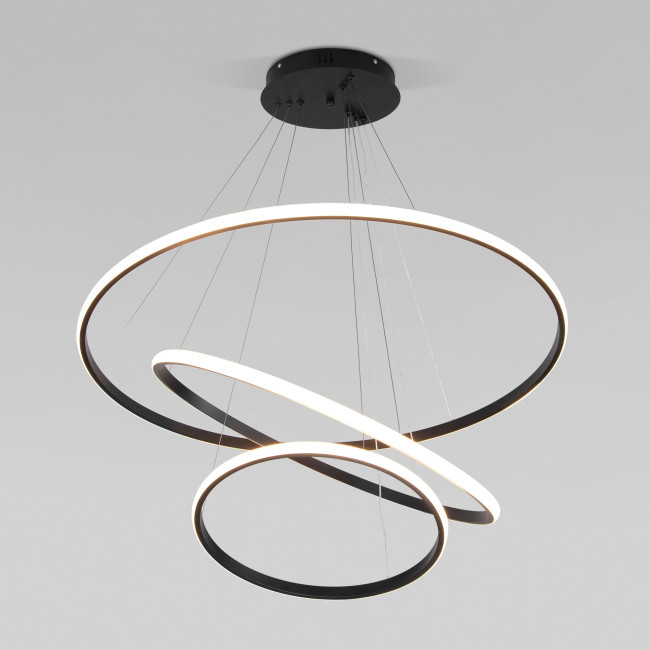 Подвесная люстра Eurosvet Collars 90264/3 черный Подвесная люстра Eurosvet Collars 90264/3 черный