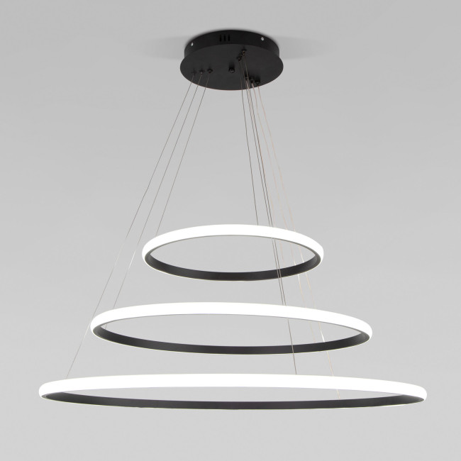 Подвесная люстра Eurosvet Collars 90264/3 черный Подвесная люстра Eurosvet Collars 90264/3 черный