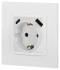 Розетка со шторками с USB type-A+C Эра Elegance 14-4108-01 Б0067736
