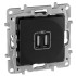Розетка 2хUSB Legrand Etika антрацит 672694 Розетка 2хUSB Legrand Etika антрацит 672694