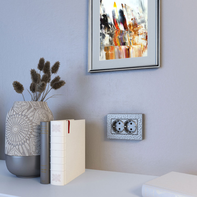 Рамка Werkel Hammer серебряный 4690389163630