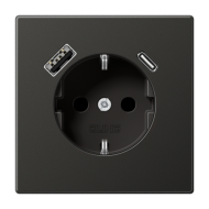 Розетка 2K+З USB Typ AC Jung AL1520-15CAAN Розетка 2K+З USB Typ AC Jung AL1520-15CAAN