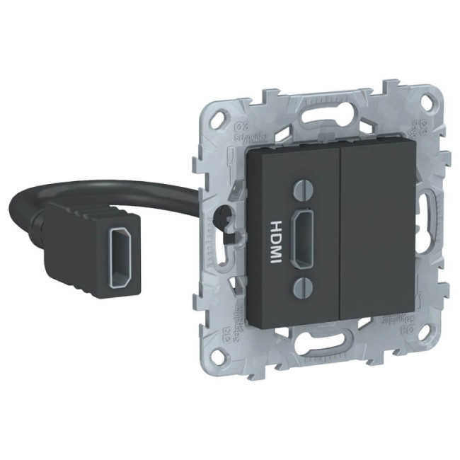 Розетка компьютерная HDMI Schneider Electric Unica New NU543054 Розетка компьютерная HDMI Schneider Electric Unica New NU543054