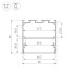 Алюминиевый профиль Arlight LINE-S-5050-2500 BLACK 041840