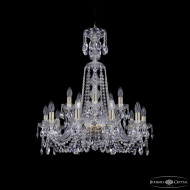Подвесная люстра Bohemia Ivele Crystal 1402/10+5/240/XL-77 G Подвесная люстра Bohemia Ivele Crystal 1402/10+5/240/XL-77 G