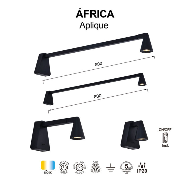 Настенный светильник Mantra Africa 9414 Настенный светильник Mantra Africa 9414
