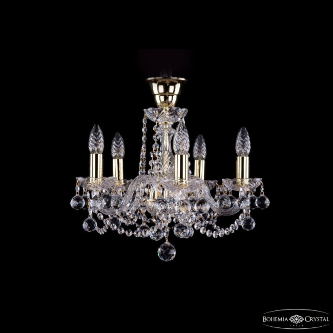 Подвесная люстра Bohemia Ivele Crystal 1402/5/141 G Balls tube