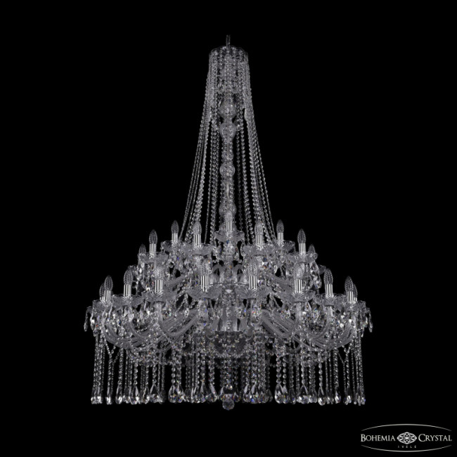 Подвесная люстра Bohemia Ivele Crystal 1413/20+10+5/400/h-164/2d Ni