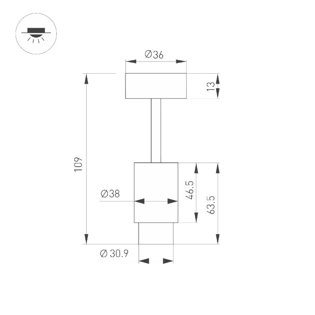 Спот Arlight ART-NEMO-SURFACE-ZOOM-R38-5W Warm3000 049772 Спот Arlight ART-NEMO-SURFACE-ZOOM-R38-5W Warm3000 049772