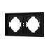 Рамка пластиковая на 2 поста Arlight FRM-TENDO-SFPL-2-BK 054646 Рамка пластиковая на 2 поста Arlight FRM-TENDO-SFPL-2-BK 054646