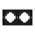Рамка пластиковая на 2 поста Arlight FRM-TENDO-SFPL-2-BK 054646 Рамка пластиковая на 2 поста Arlight FRM-TENDO-SFPL-2-BK 054646