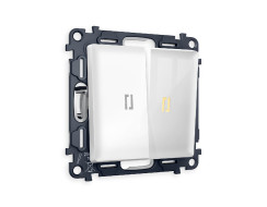 Комплект механизма 2-кл проходного выключателя с подсветкой Ambrella Volt Alfa MA104030