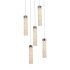 Подвесной светильник MD24030028-5A chrome/clear