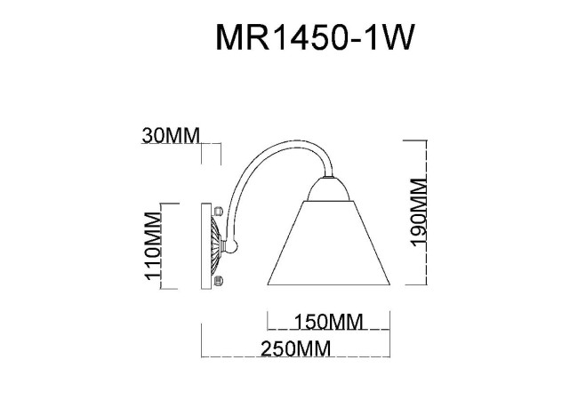Бра MyFar Anna MR1450-1W Бра MyFar Anna MR1450-1W