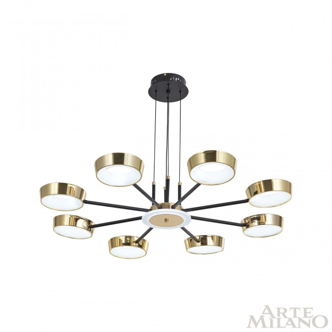 Подвесная люстра Arte Milano 271079/8 BK/GD