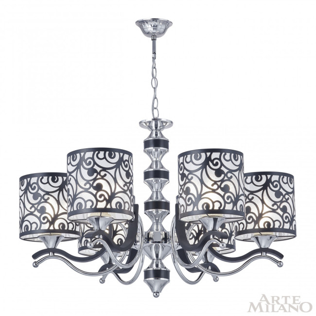 Подвесная люстра Arte Milano Florentia-4957 304957/6 Bk/Ni