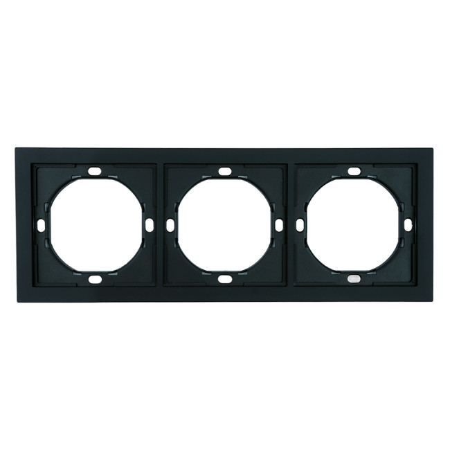 Рамка 3-местная Stekker Мия PFR00-3003-05 черный бархат 50463 Рамка 3-местная Stekker Мия PFR00-3003-05 черный бархат 50463