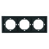 Рамка 3-местная Stekker Мия PFR00-3003-05 черный бархат 50463 Рамка 3-местная Stekker Мия PFR00-3003-05 черный бархат 50463