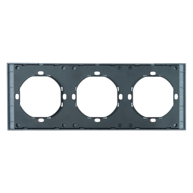 Рамка 3-местная Stekker Мия PFR00-3003-05 черный бархат 50463 Рамка 3-местная Stekker Мия PFR00-3003-05 черный бархат 50463