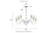 Подвесная люстра Crystal Lux SILVESTRO SP12 AMBER Подвесная люстра Crystal Lux SILVESTRO SP12 AMBER