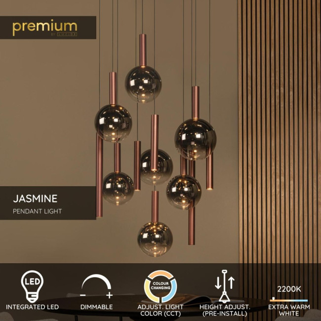 Каскадная люстра Lucide Jasmine 74420/12/65 Каскадная люстра Lucide Jasmine 74420/12/65