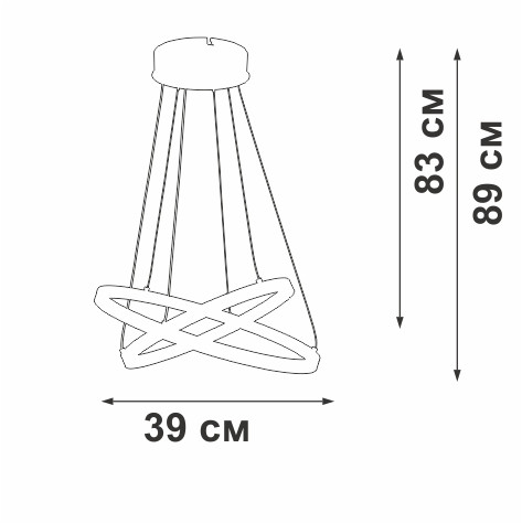 Подвесной светильник Vitaluce V2515DT-0/2S Подвесной светильник Vitaluce V2515DT-0/2S