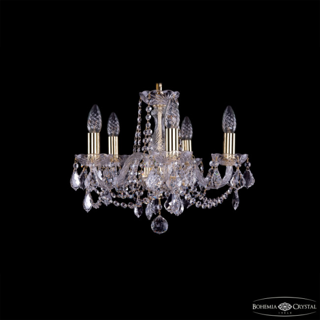 Подвесная люстра Bohemia Ivele Crystal 1402/5/141 G Leafs