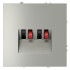 Розетка акустическая Voltum S70 VLS060305 (сталь) Розетка акустическая Voltum S70 VLS060305 (сталь)