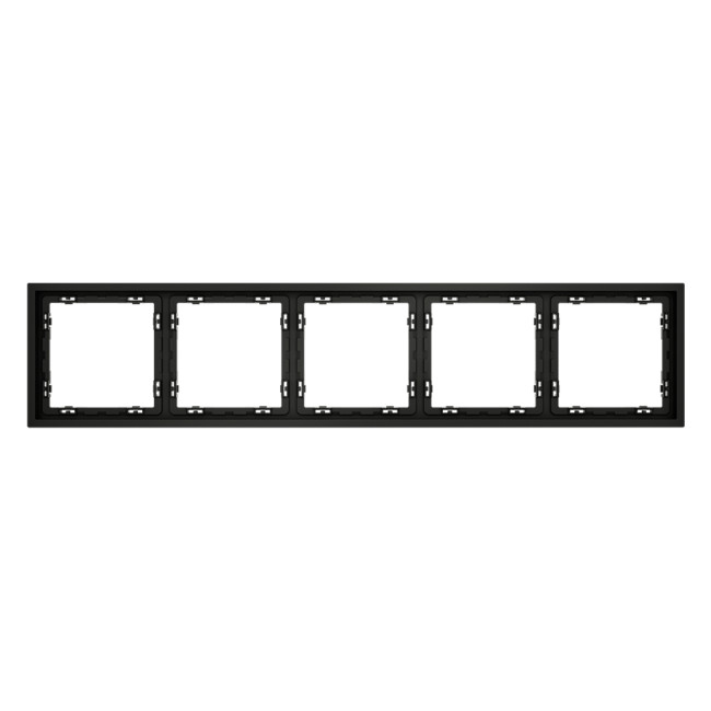 Рамка на 5 постов Voltum S70 VLS100508 (черный матовый)