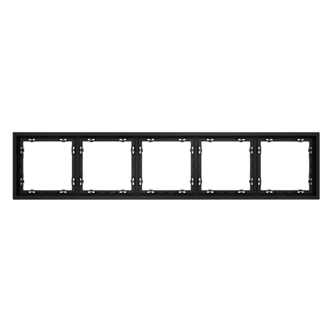 Рамка на 5 постов Voltum S70 VLS100508 (черный матовый)