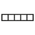 Рамка на 5 постов Voltum S70 VLS100508 (черный матовый)